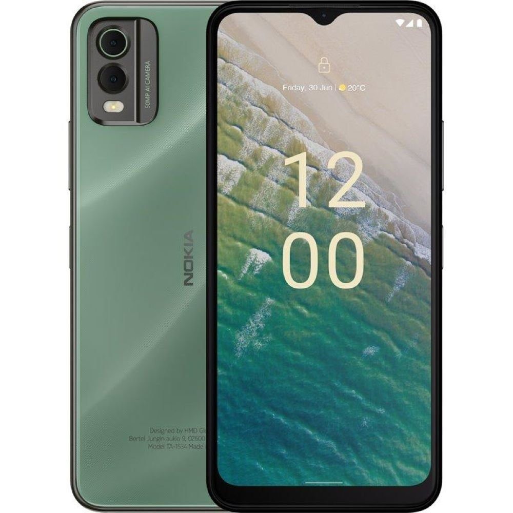 Nokia C32 128 GB / 6 GB - Smartphone - autumn green Smartphone (6,52 Zoll, 128 GB Speicherplatz)