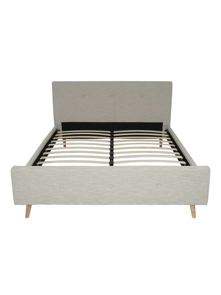MCW Polsterbett J98 mit Lattenrost, 160x200cm creme-beige günstig kaufen onesize