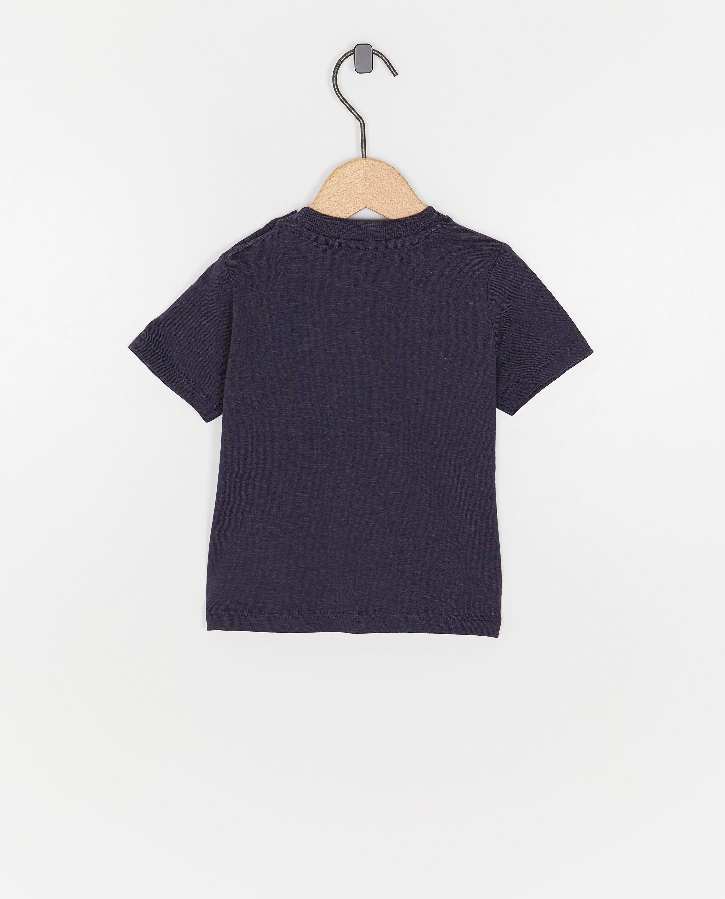 Tricou albastru închis Cuddles and Smiles, albastru închis