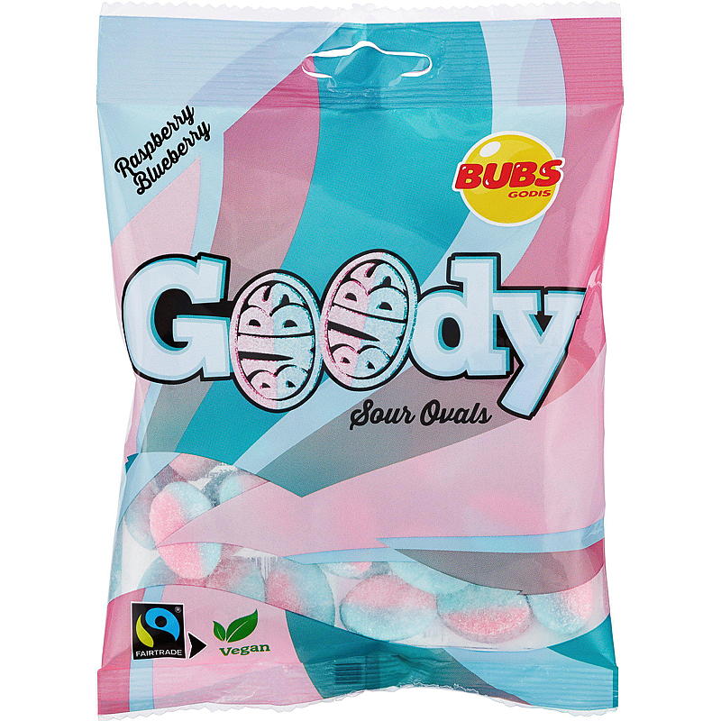Bubs Rasberry/blueberry 90 g i pose Bubs