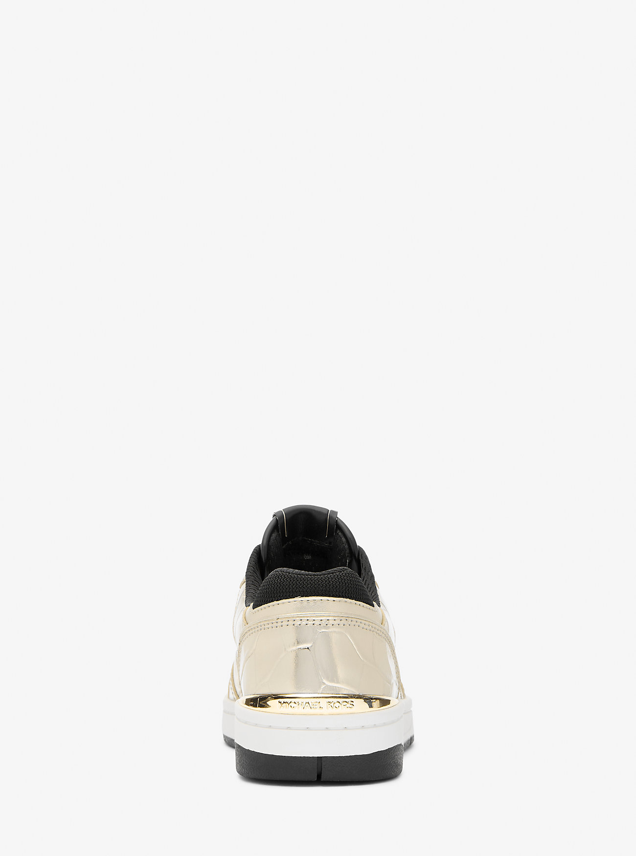 Rebel Metallic Crocodile Embossed Leather - PALE GOLD