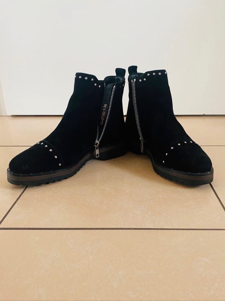 Pazolini Leder-Chelsea-Boots in Schwarz günstig kaufen 36