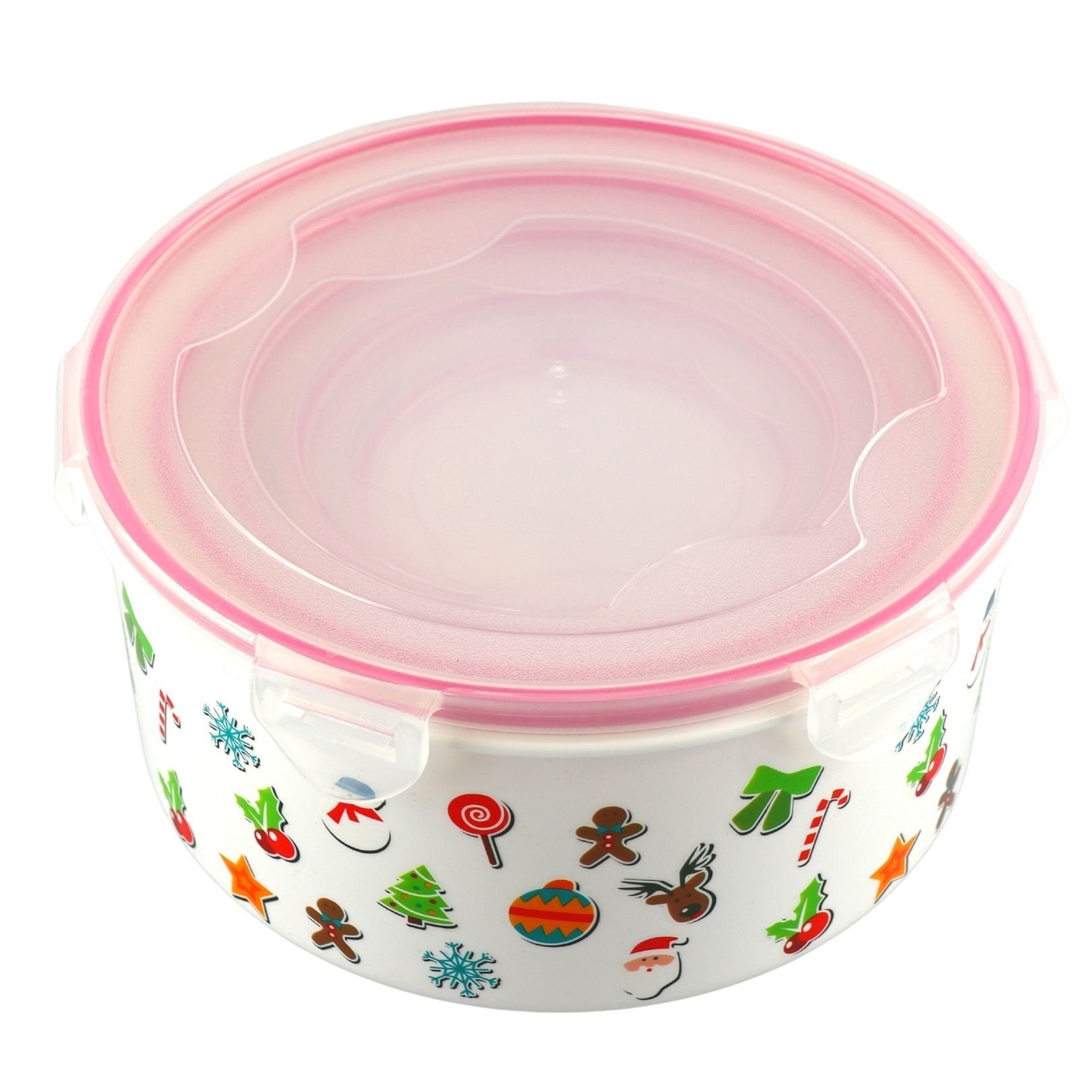 Plentyfy Frischhaltedose Weihnachtsbox, Polypropylen, (Set, 5-tlg., 5 tlg), klickverschluss auslaufsicher luftdicht