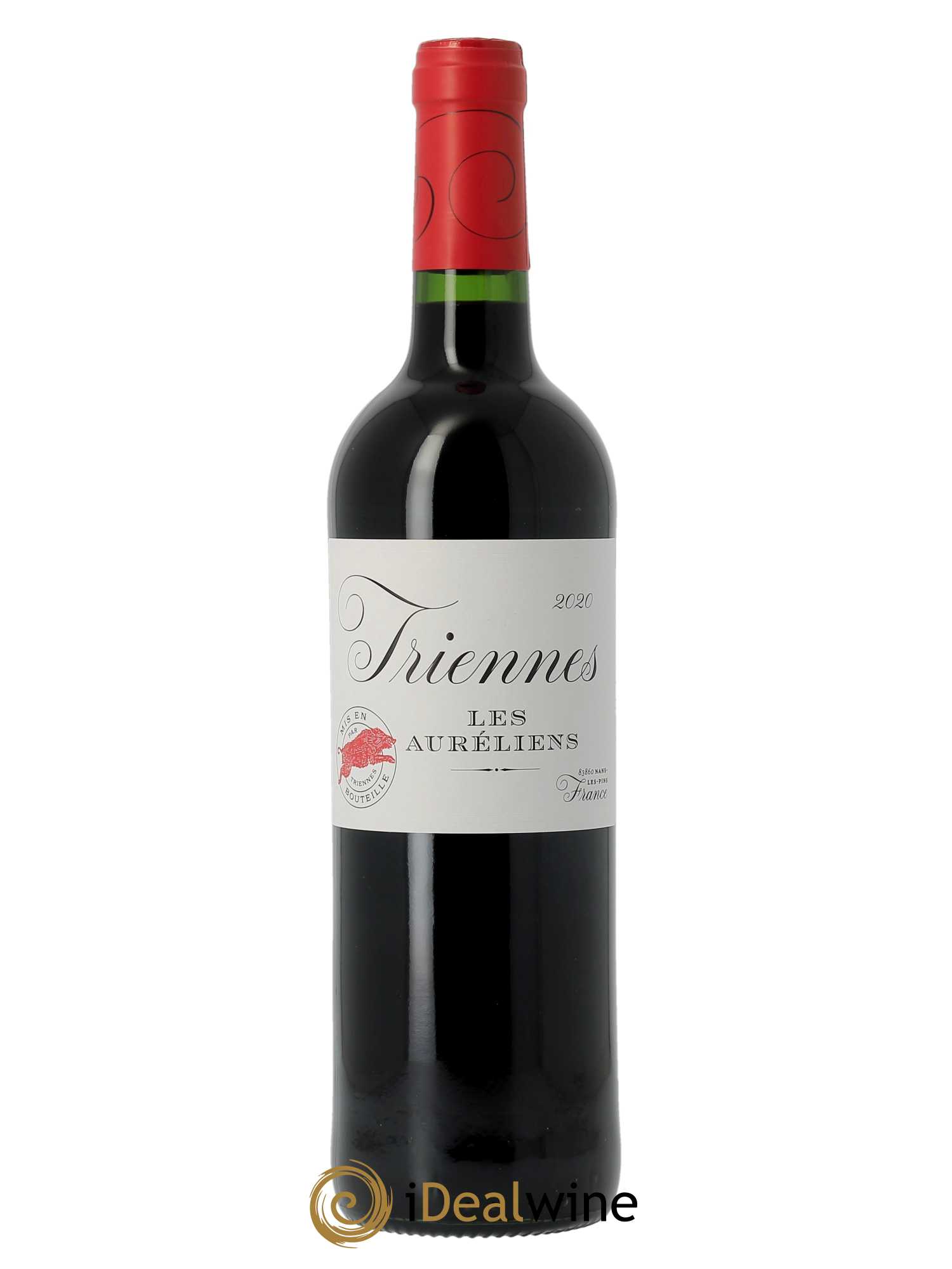 IGP Pays du Var (Vin de Pays du Var) Les Auréliens Triennes (Domaine)  2020 - Lot de 1 Bouteille