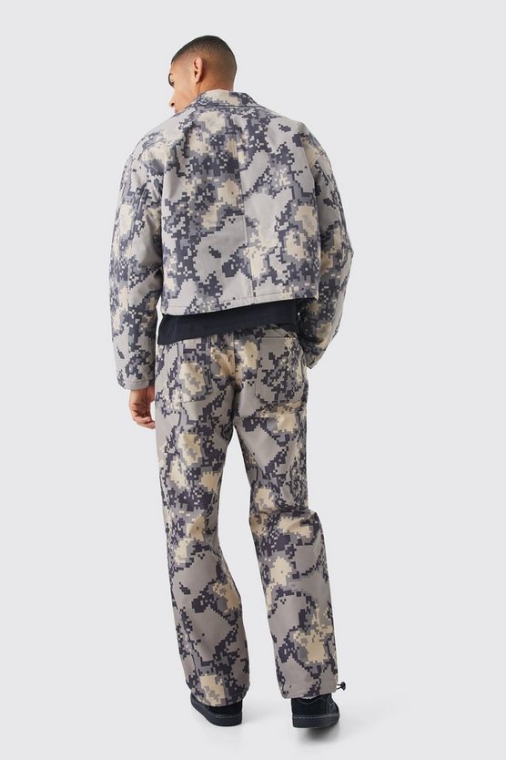 Lockere verpixelte Camouflage-Hose