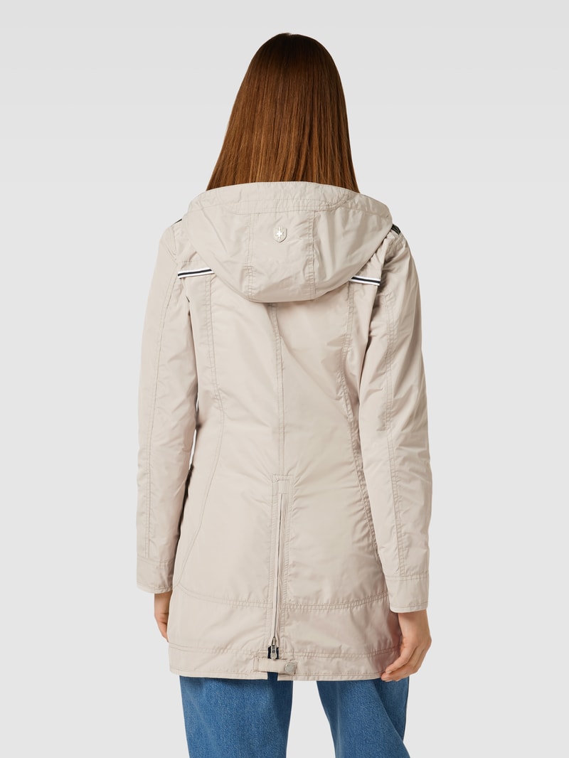 Jacke mit Label-Detail Modell 'ILLUSION' in sand