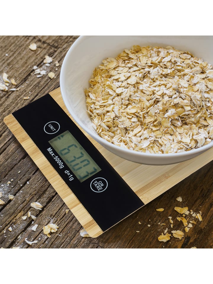relaxdays Digitale Küchenwaage in Natur günstig kaufen onesize