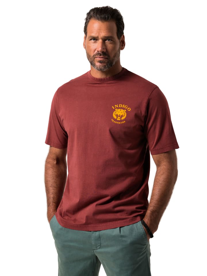JP1880 Kurzarm T-Shirt in rostbraun günstig kaufen