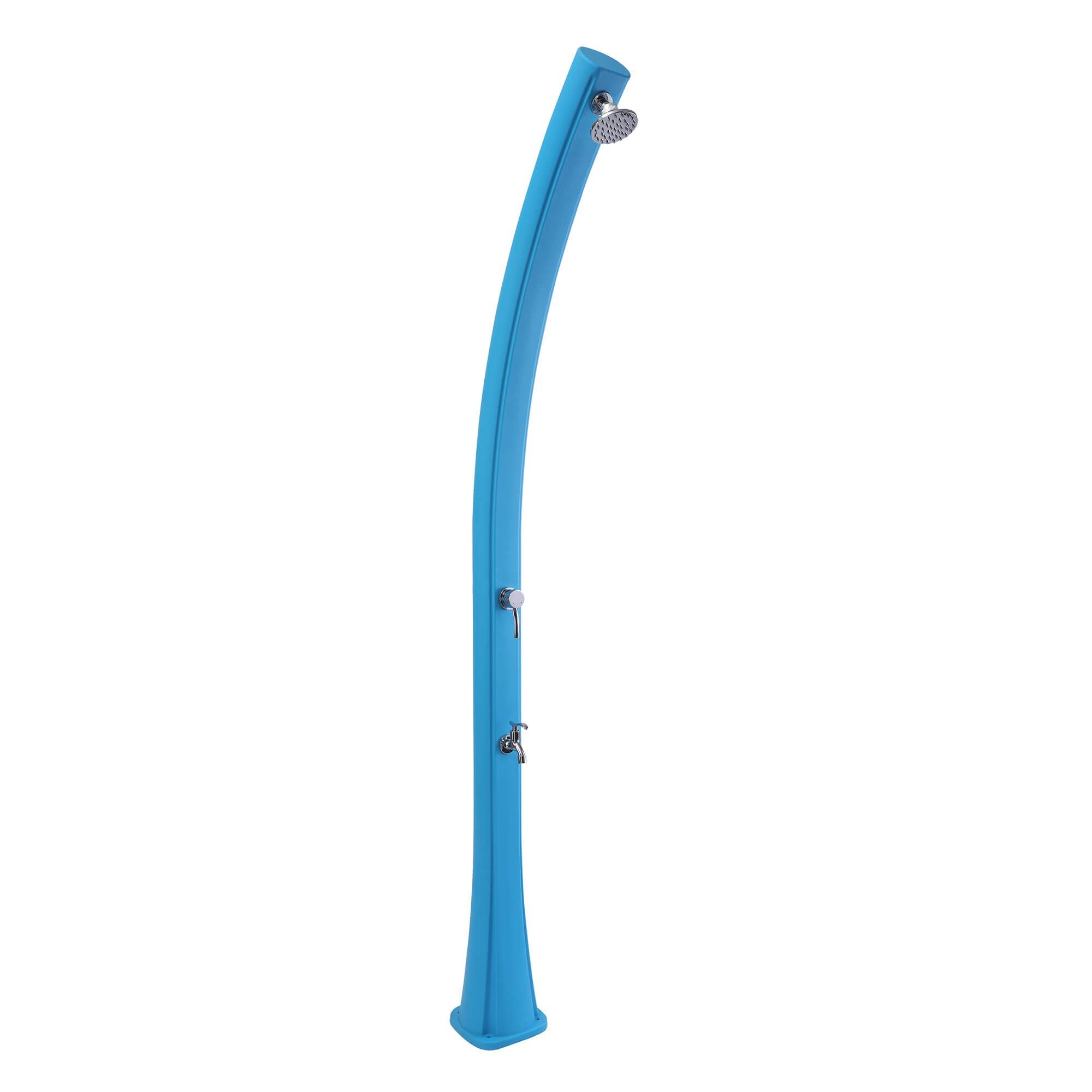 SUMMER FUN Solardusche Solar Dusche 25L blau (Komplett-Set)