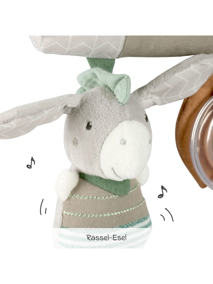 Fehn Activity-Trapez mit Rassel & Quietsche - Esel & Schaf in grau,bunt günstig kaufen onesize