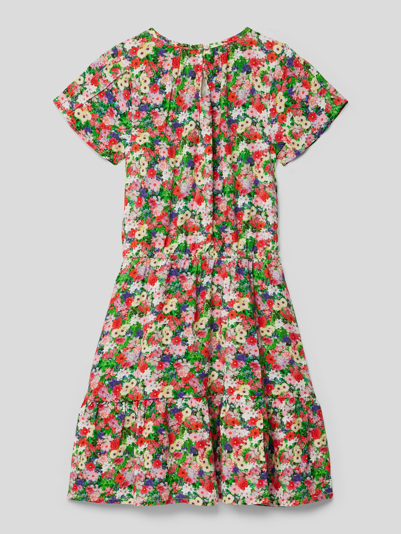 Kleid mit Rundhalsausschnitt Modell 'PARLINA' in pink