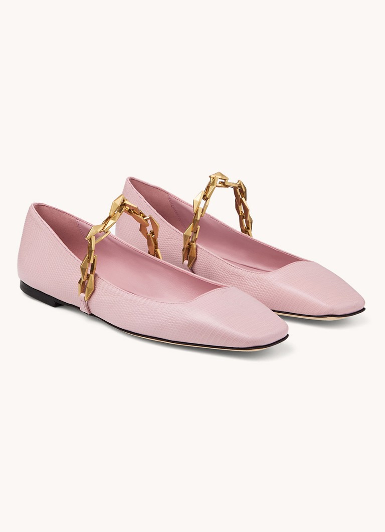 Jimmy Choo Diamond Tilda teļādas balerīna