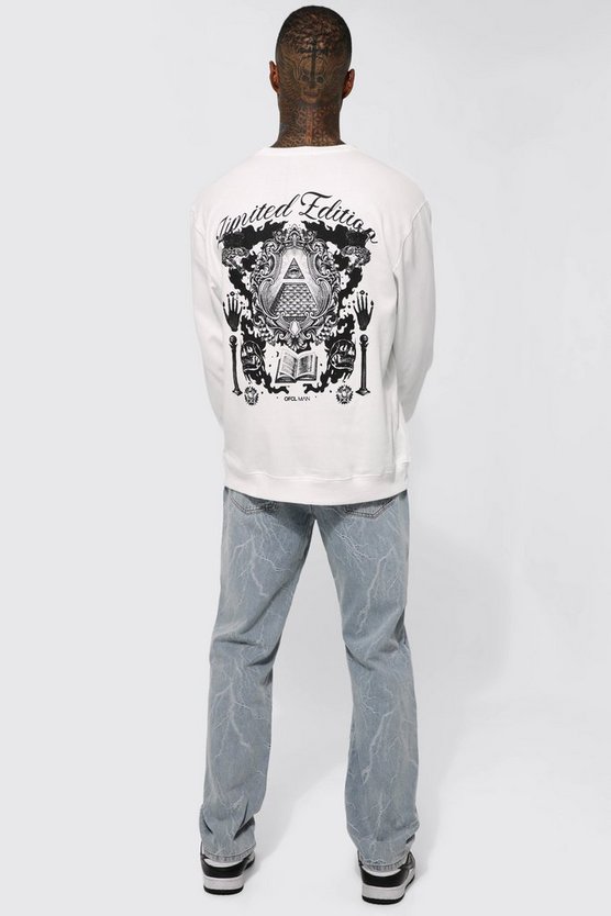 Lockere Jacquard Jeans