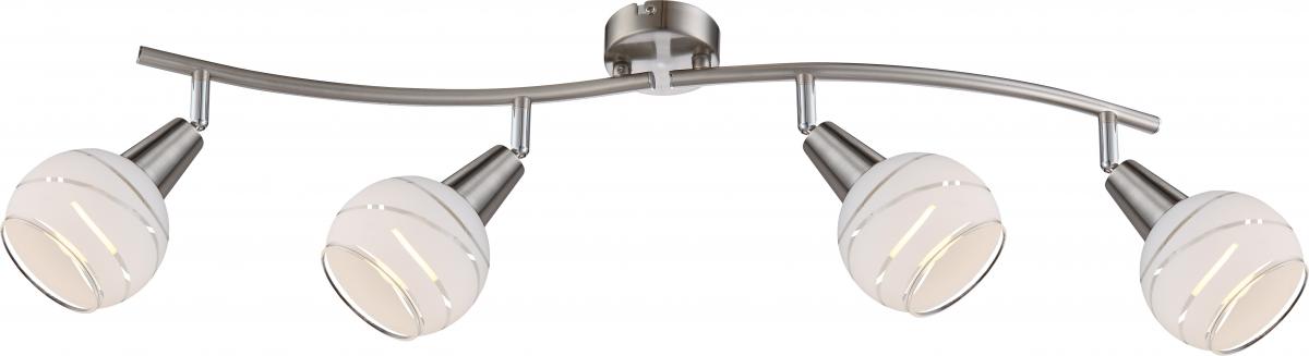 Globo Lighting - ELLIOTT - LED Strahler Metall Nickel matt, 4x E14 LED