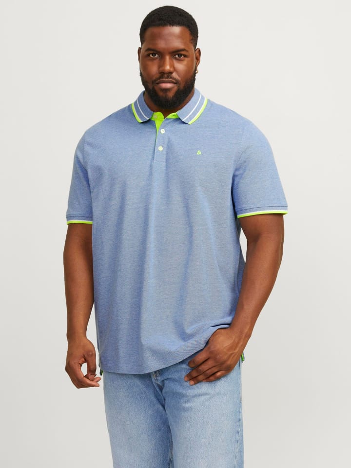 JACK & JONES PLUS Poloshirt in Bright Cobalt günstig kaufen