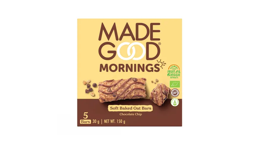 MADEGOOD Bio Haferriegel mit Schokostückchen 150 g