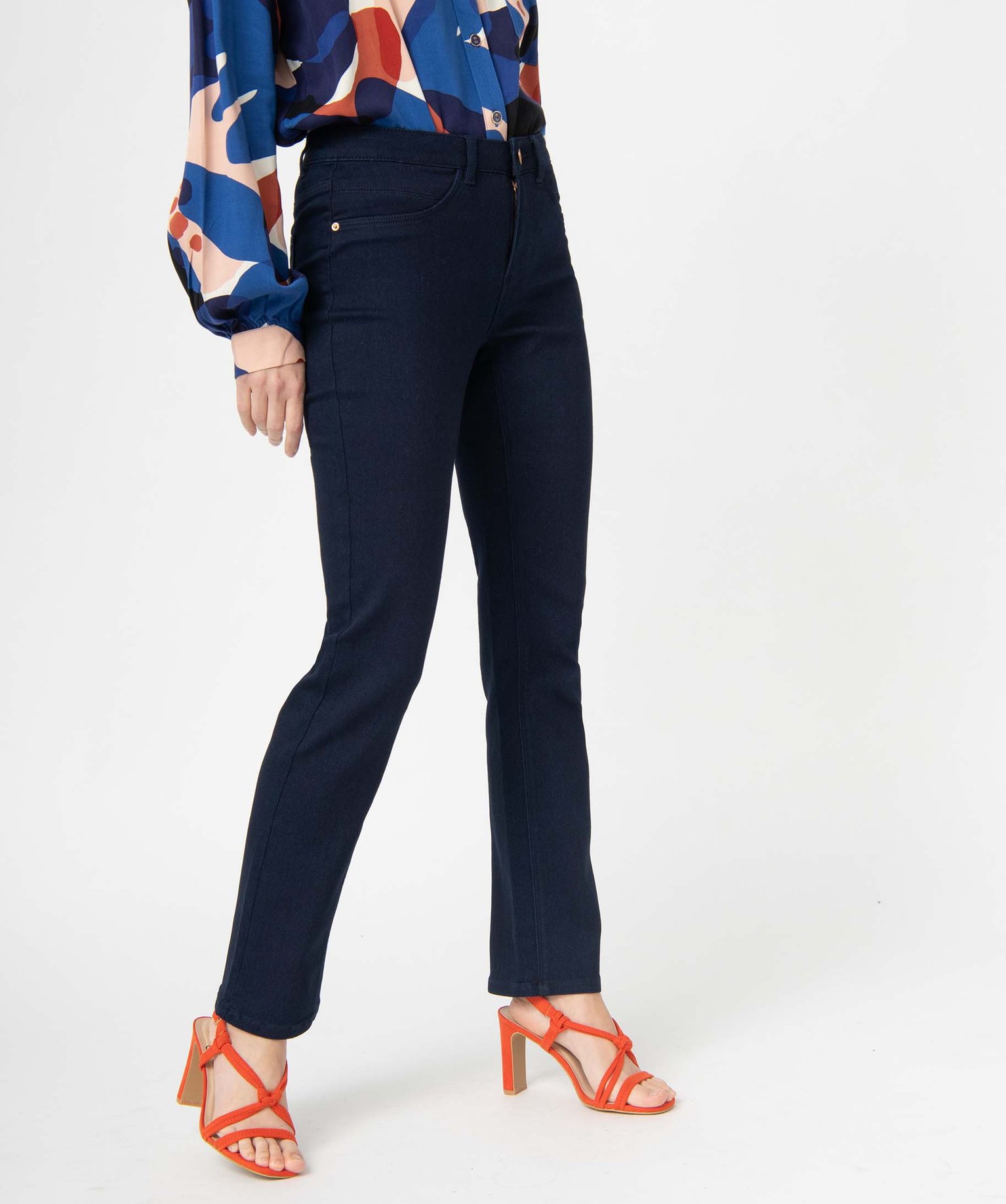 Jean femme coupe Regular - L26 blue black | GEMO