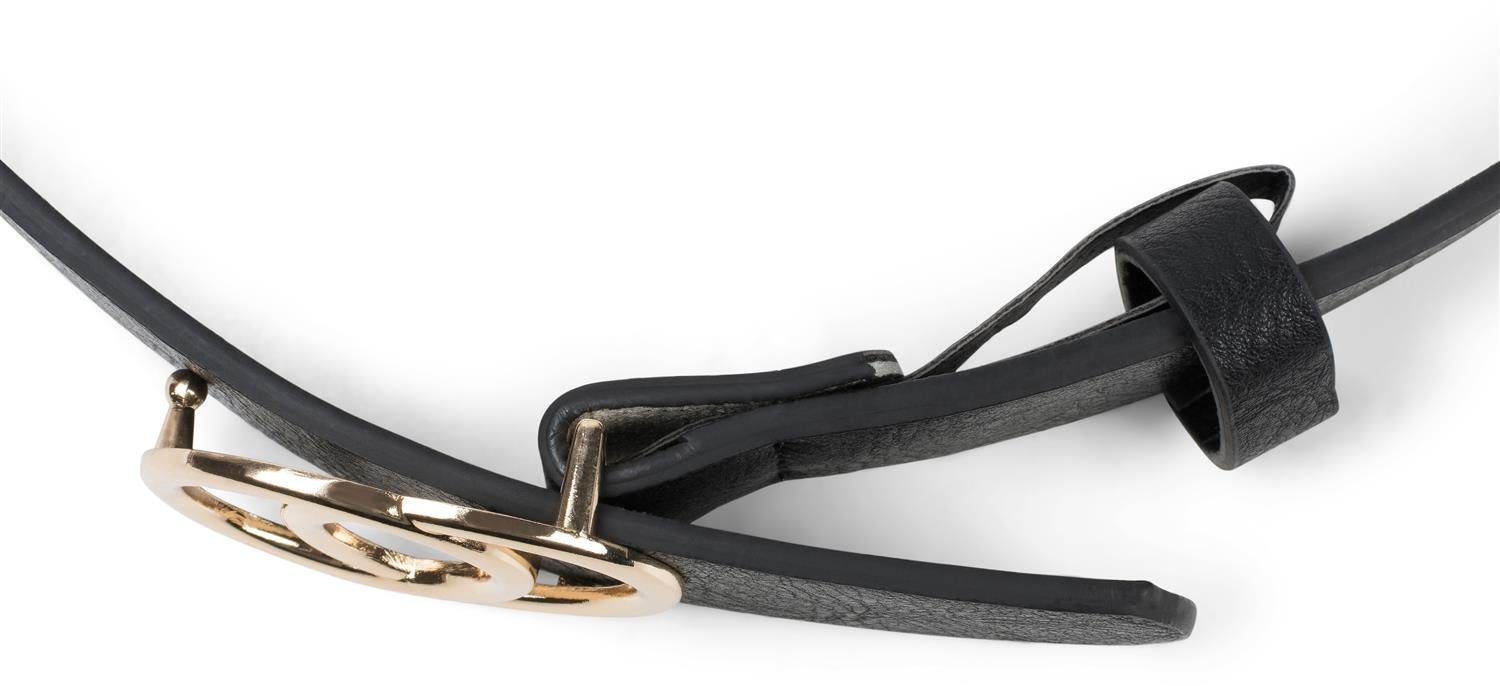 styleBREAKER Synthetikgürtel Gürtel mit Ringschnalle