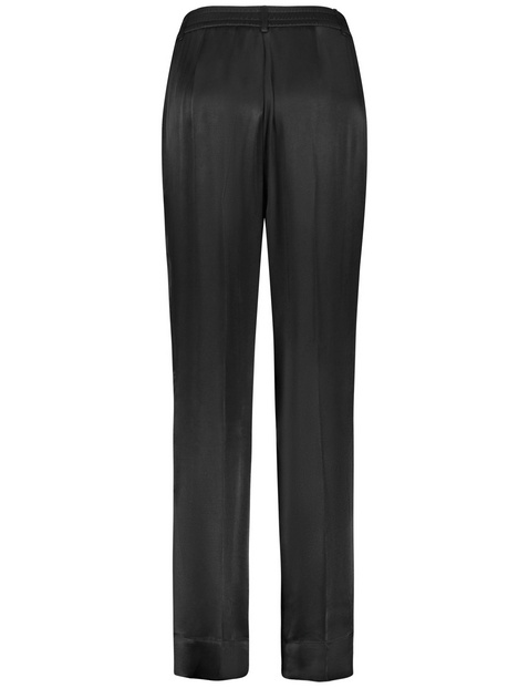 Satinhose mit weitem Bein Palazzo