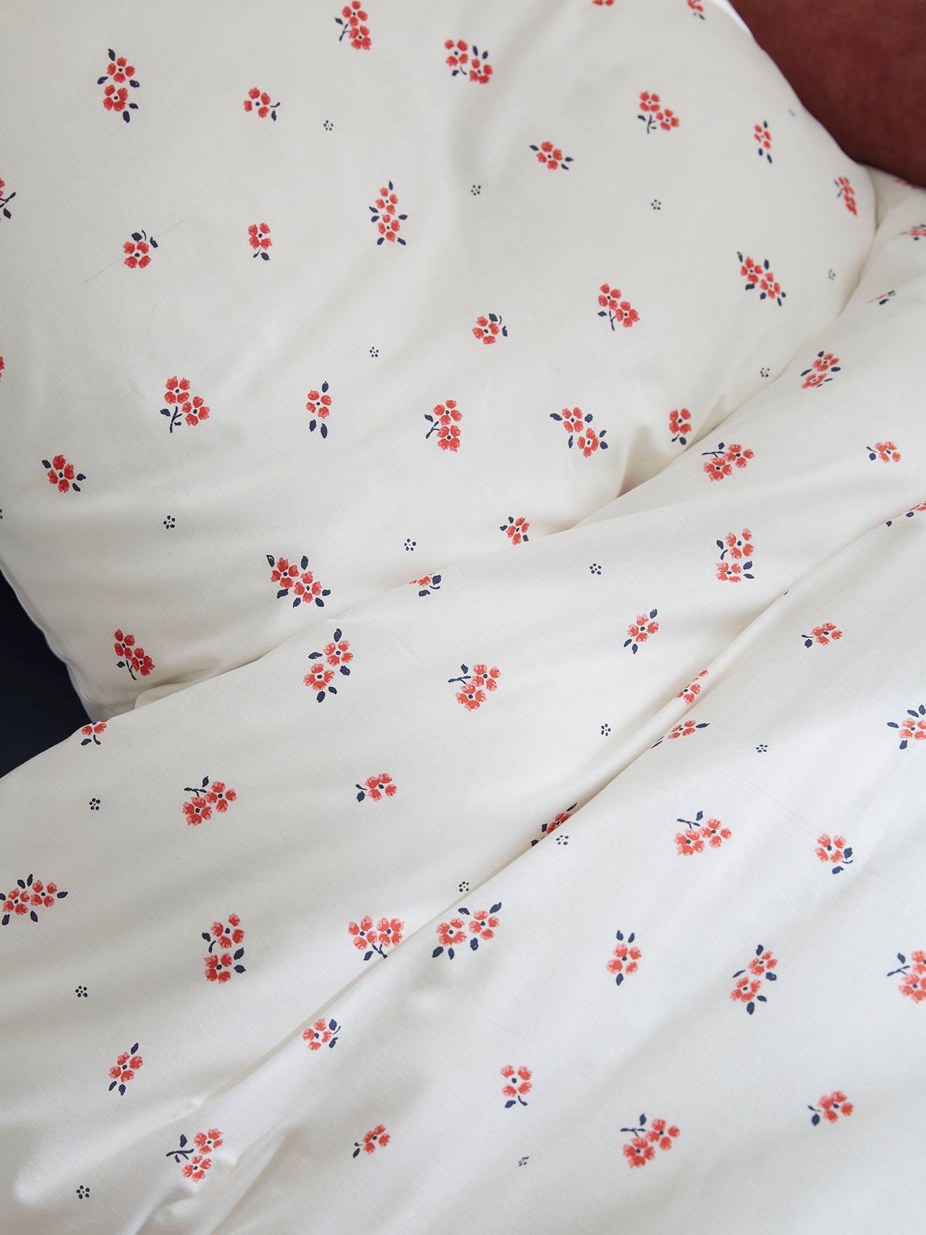 Parure housse de couette + taie d'oreiller enfant BFF écru