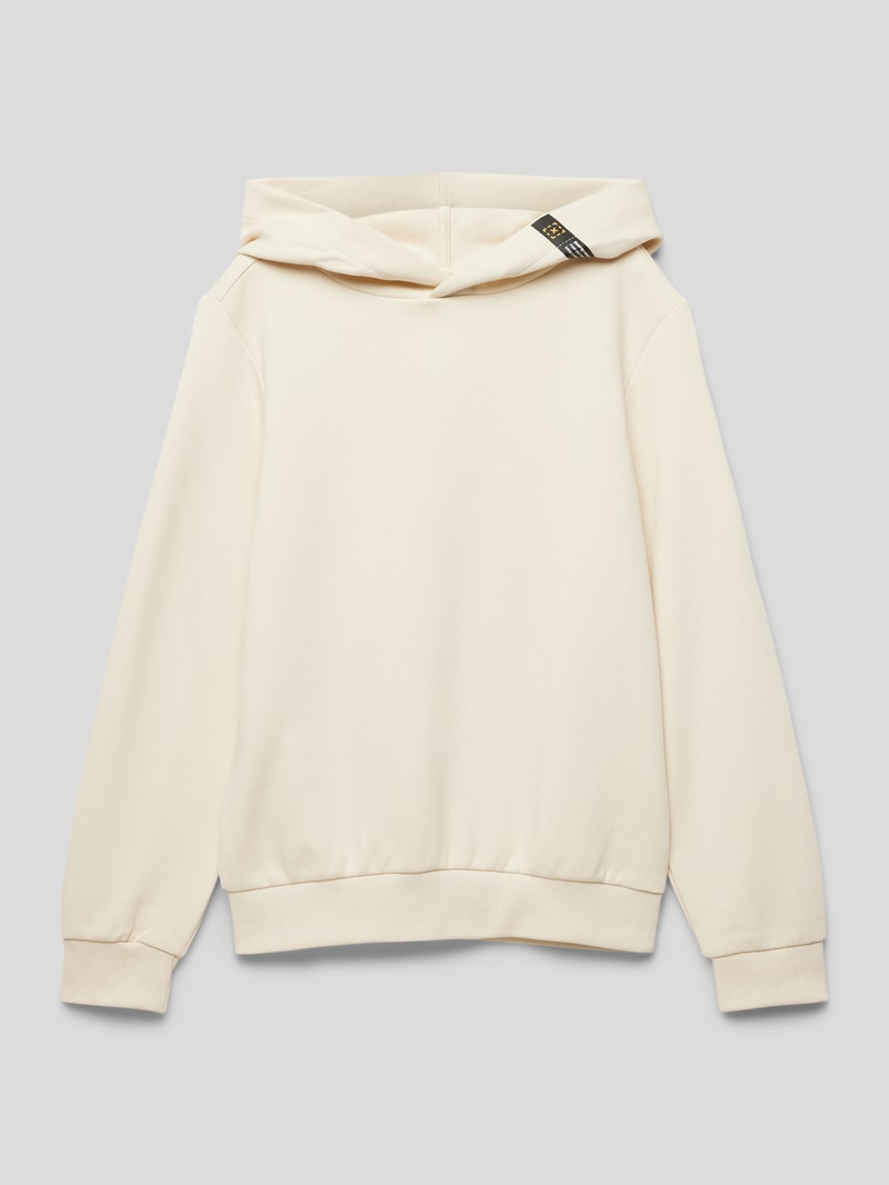 Hoodie mit Kapuze in ecru