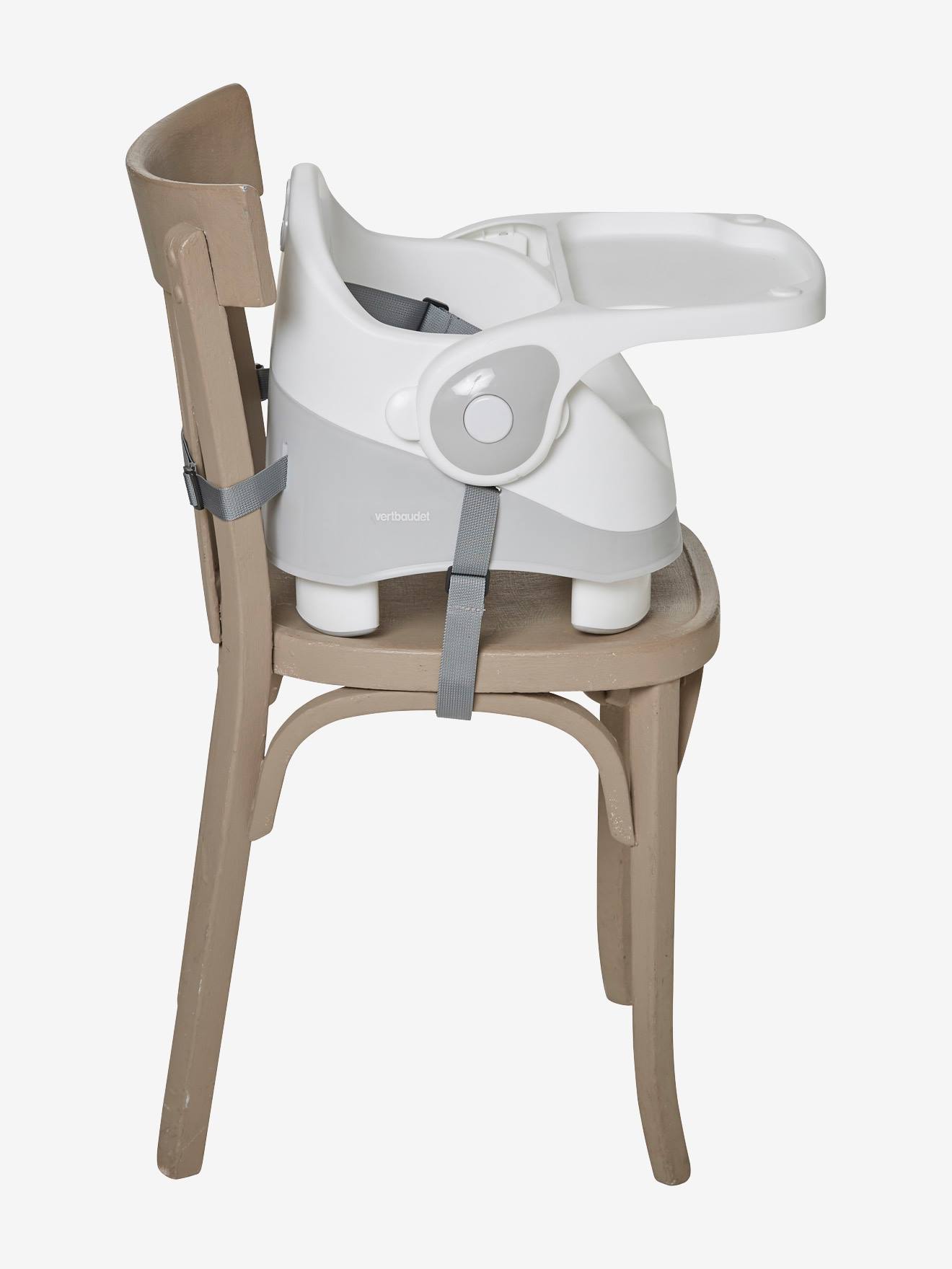 Rehausseur de chaise rigide gris/blanc