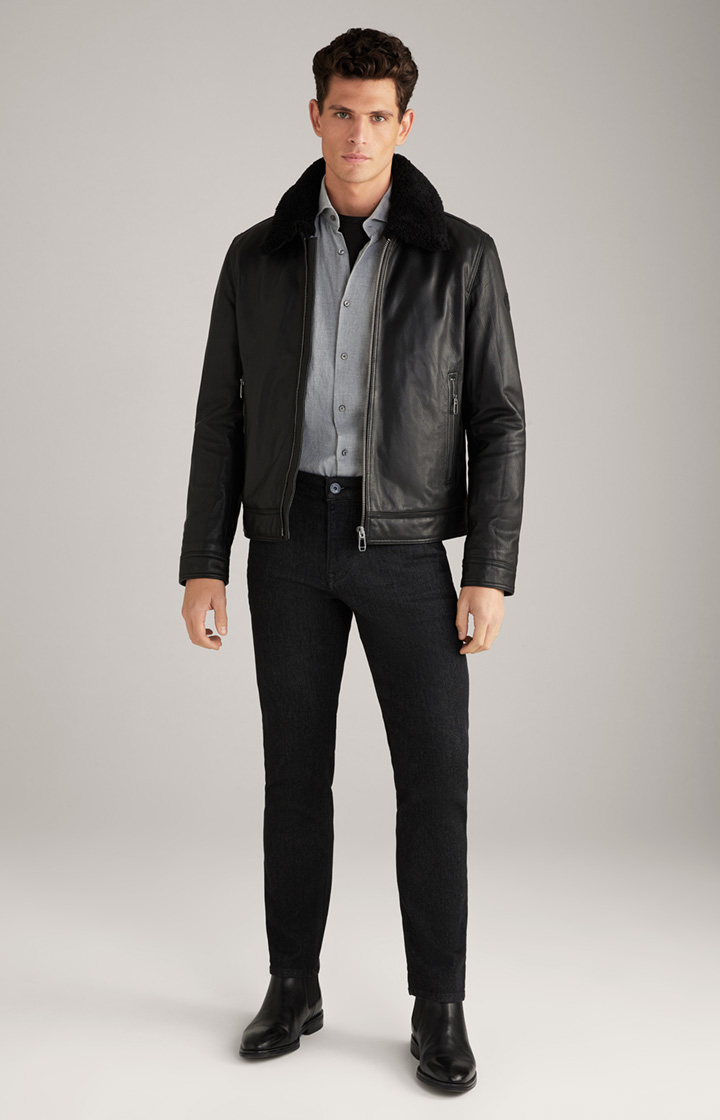 Lederjacke Mech in Schwarz