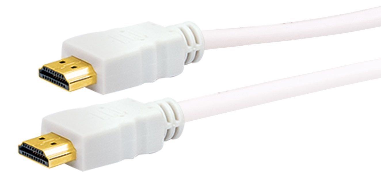 Schwaiger HDM0300 3 meter weißes  HDMI Anschlusskabel