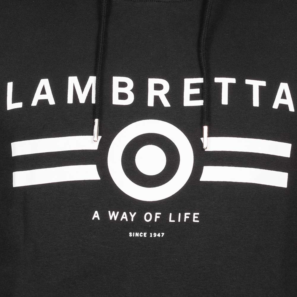 Lambretta Logo Herren Hoodie SS10887-BLACK