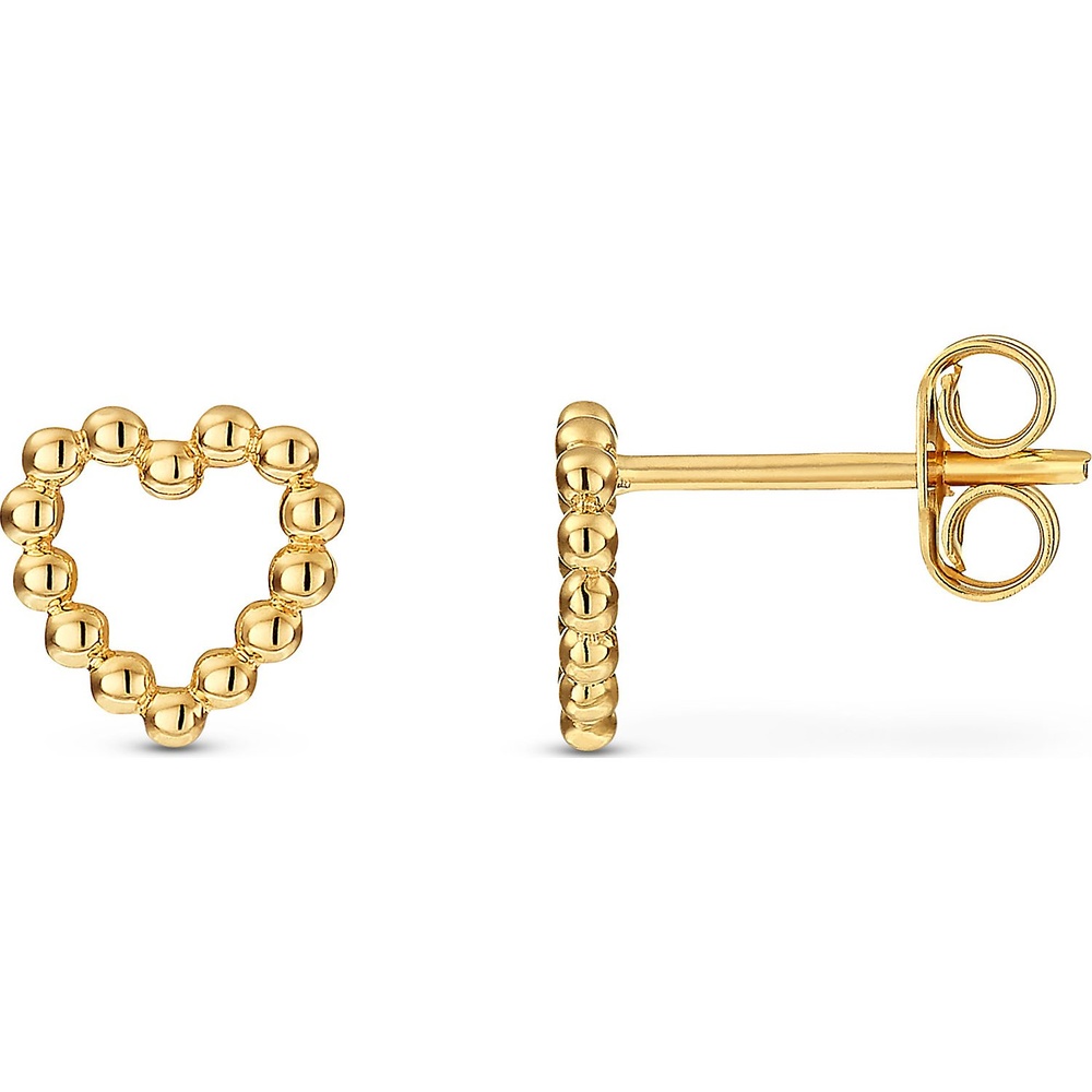 Valeria Boucles d'oreilles à fermoir à poussette 375 Or jaune Boucles d'oreilles