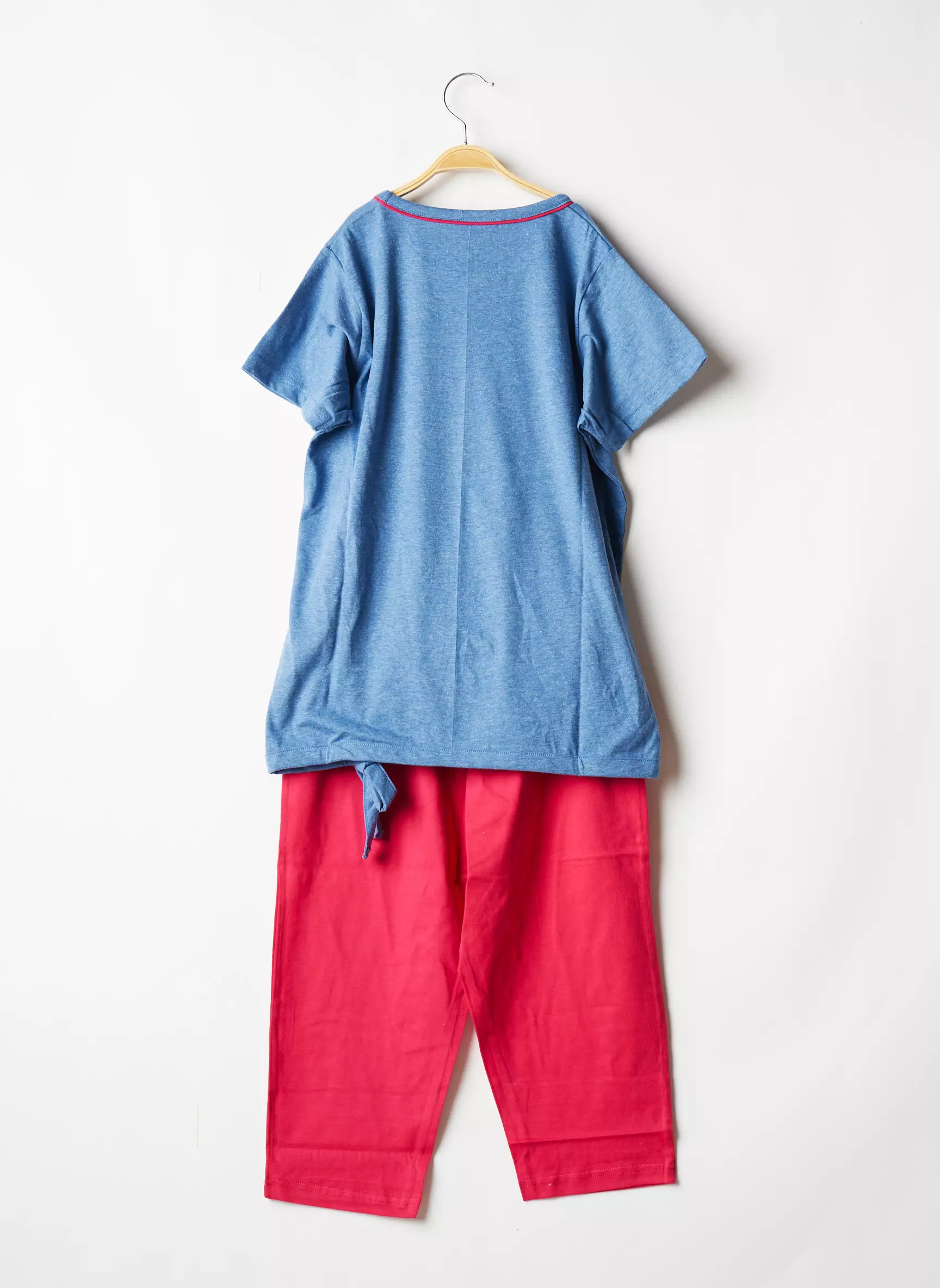 Rose Pomme Pyjashorts Enfant couleur bleu