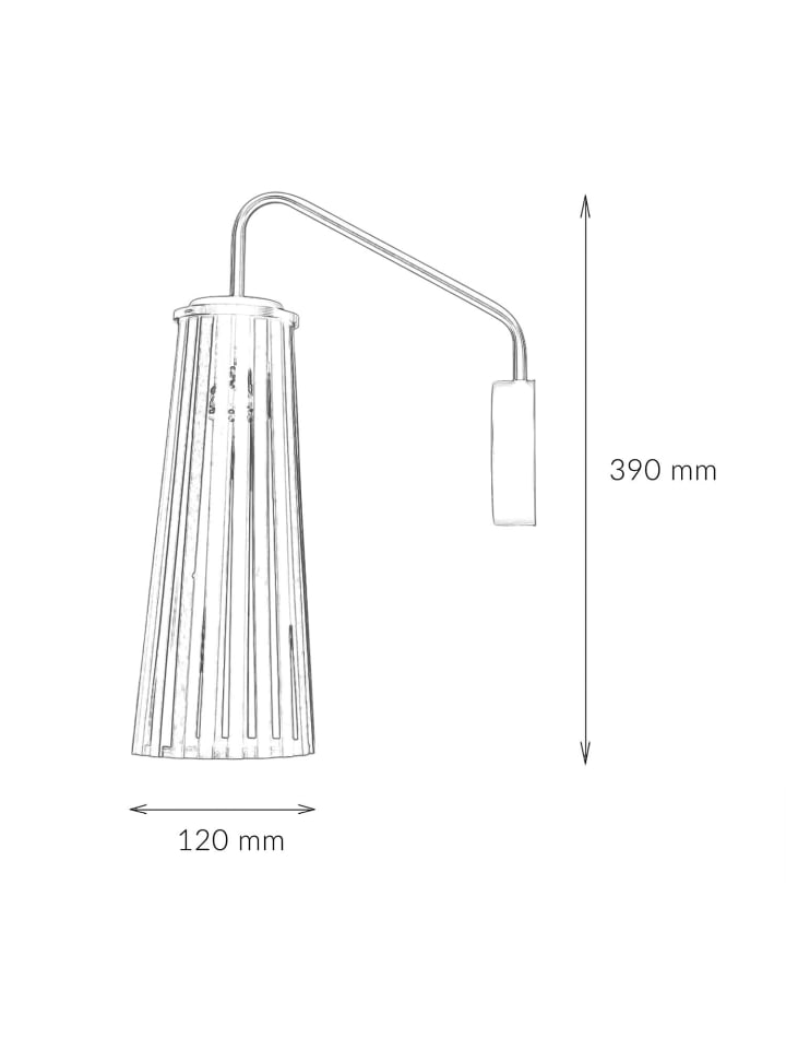 Licht-Erlebnisse Wandlampe in Schwarz günstig kaufen onesize