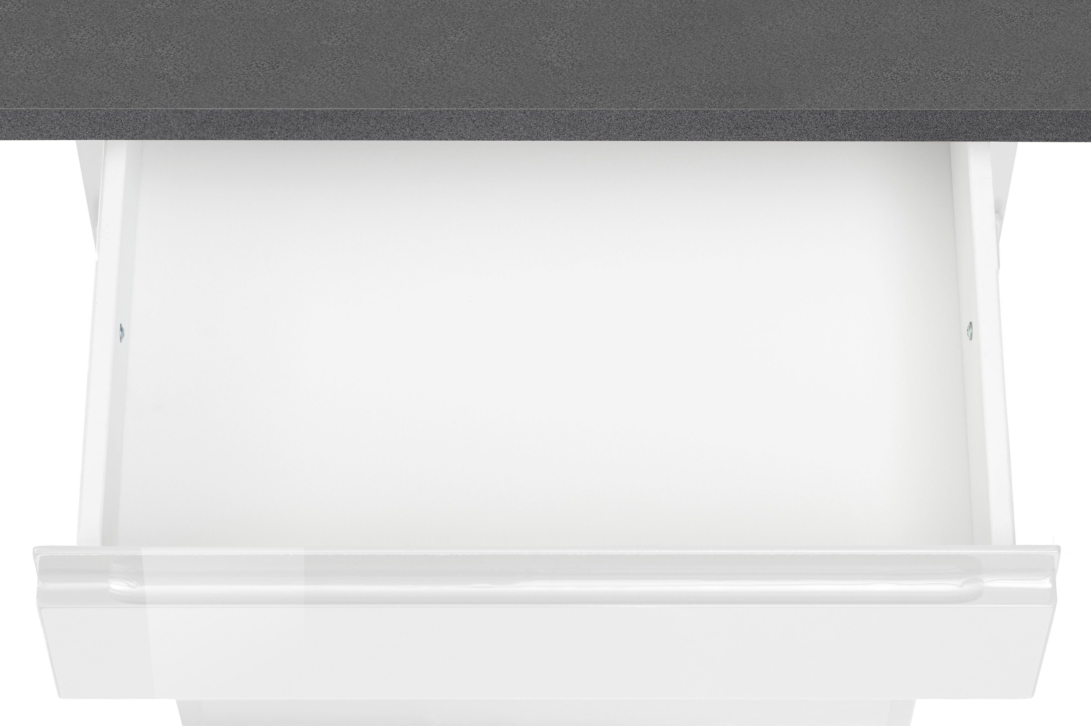 HELD MÖBEL Küche Virginia, Breite 350 cm, mit Glaskeramik-oder Induktionskochfeld