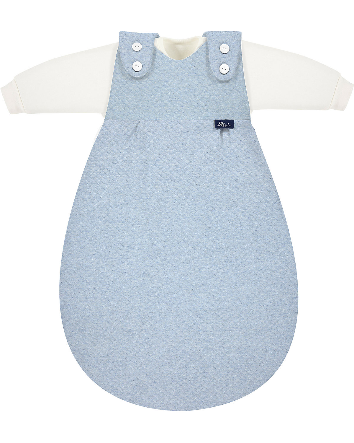 Baby-Mäxchen Schlafsack 3tlg. Special Fabric Quilt - TOG 3,0 - aqua, 80/86