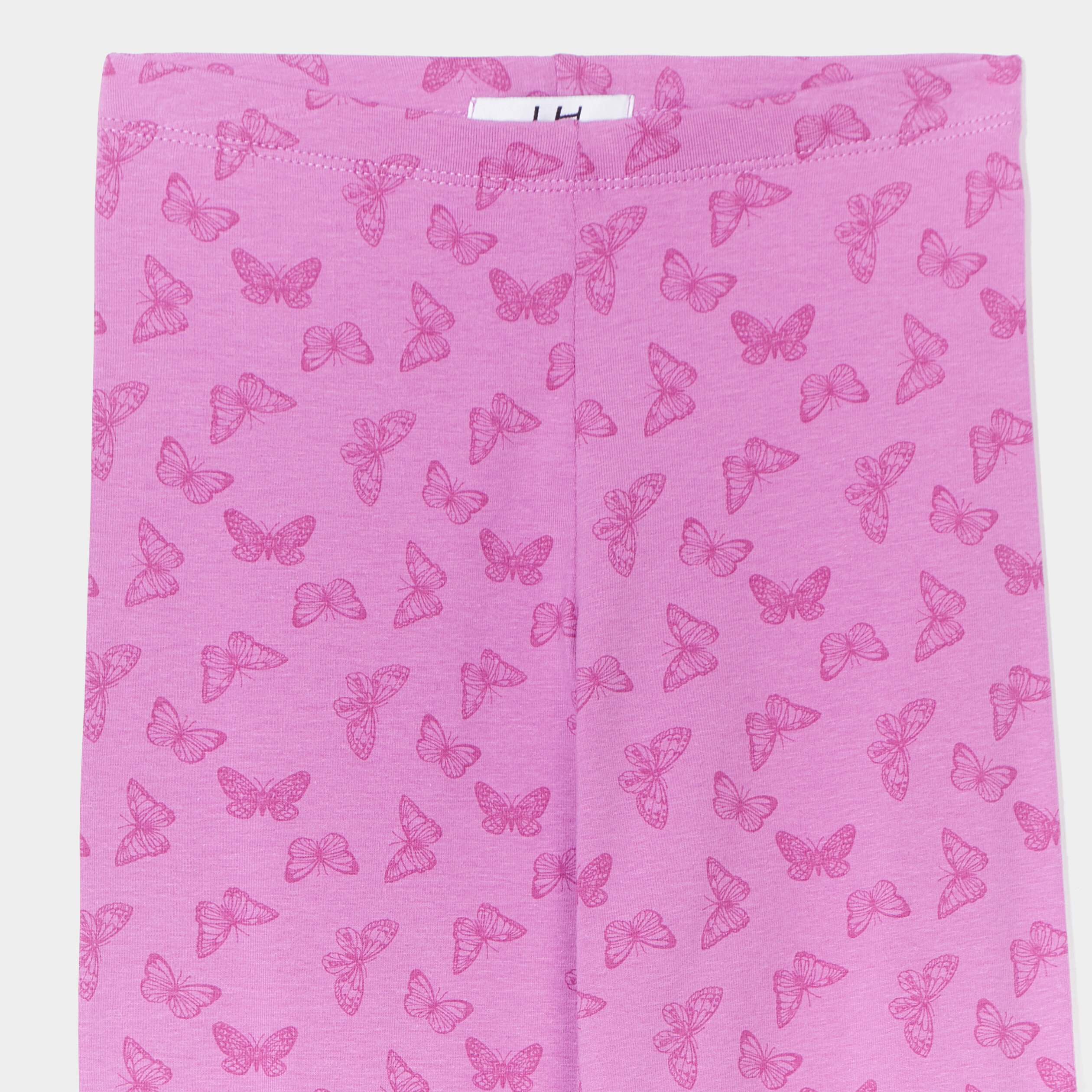 Legging élastiqué taille standard mauve fille | La Halle