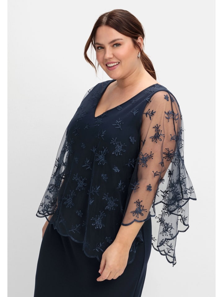 sheego Abendkleid in nachtblau günstig kaufen