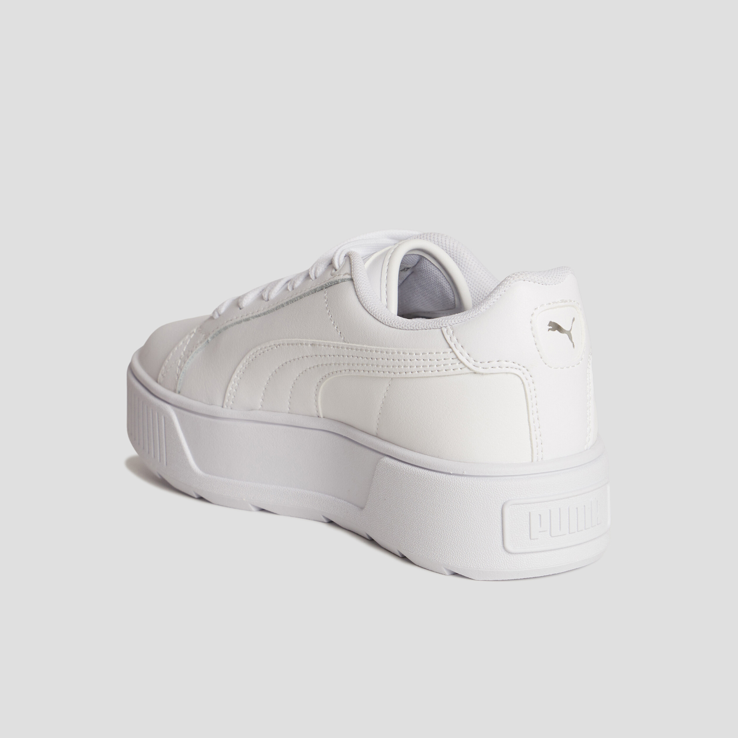 Tennis basses en cuir Puma Karmen blanc fille | La Halle