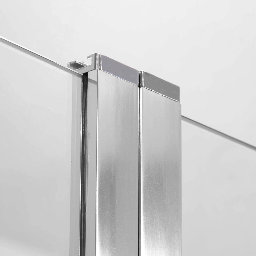 Melko Badewannenaufsatz Duschabtrennung Duschwand Badewannenaufsatz Duschkabine Glas ESG Duschtrennwand Seitenwand Dusche Badewanne Faltwand Nano Glaswand Wand, (Stück), ESG Sicherheitsglas