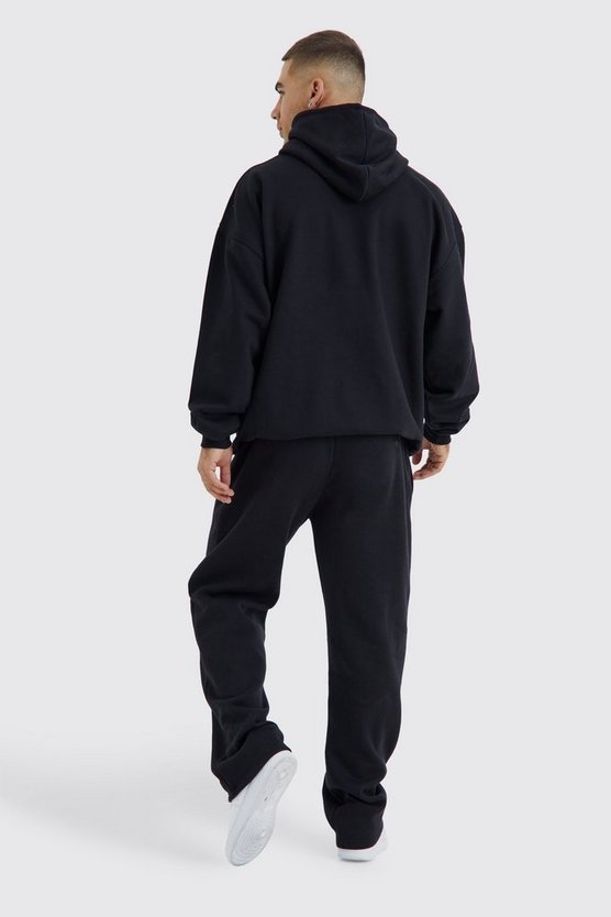 Oversize Man Hoodie mit Stickerei