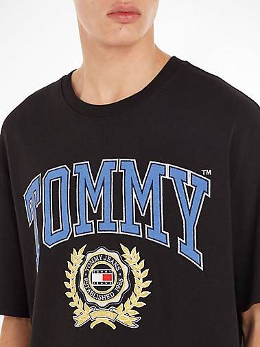 TOMMY-JEANS Herren T-Shirt COLLEGE Oversized Fit