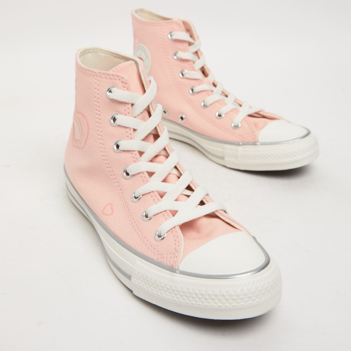 Converse ljusrosa All Star Hi-sneakers för flickor och ungdomar