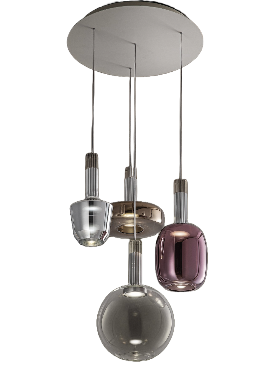 LED Pendelleuchte Eclettica 4-flg