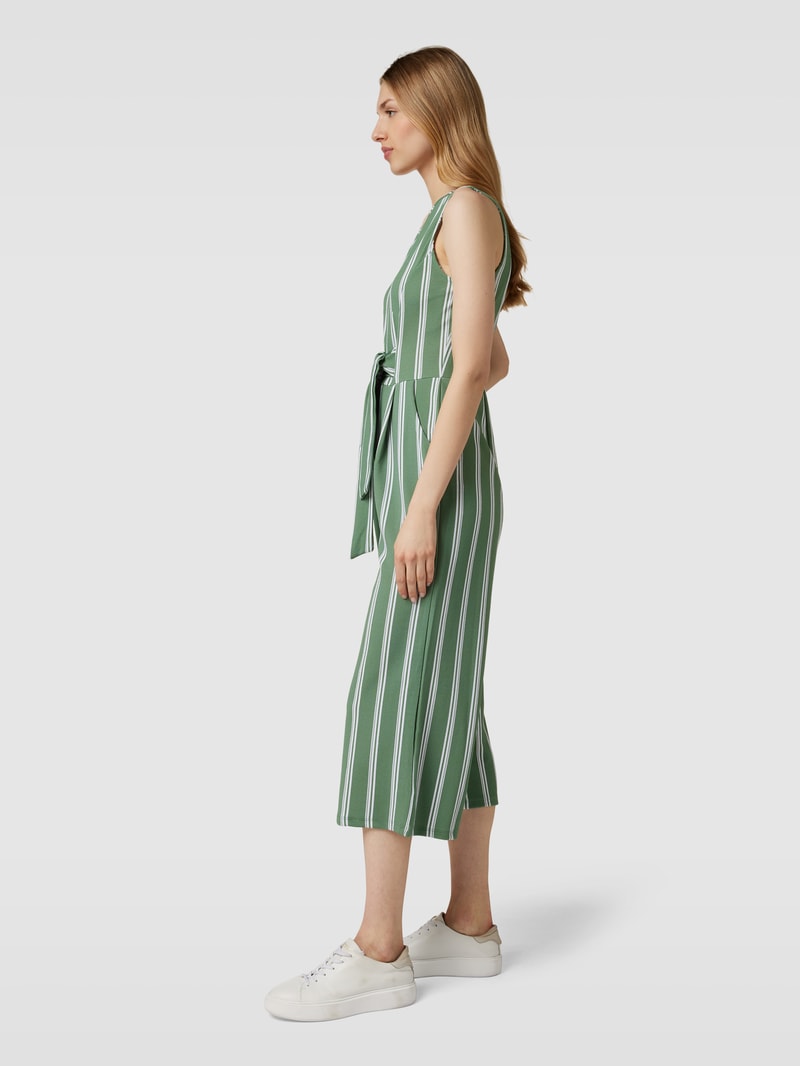 Jumpsuit mit Streifenmuster in grün