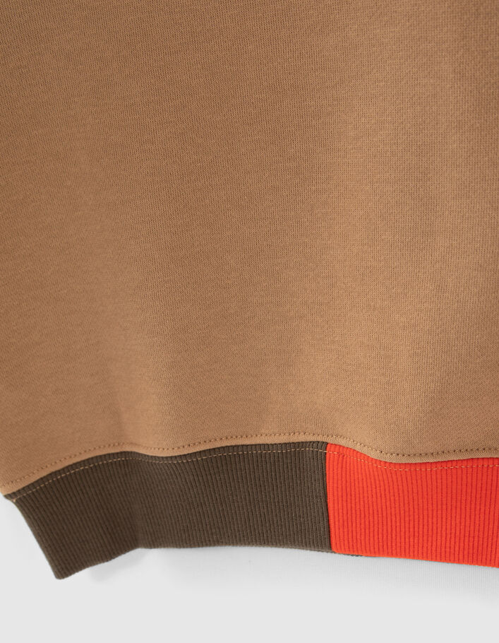 Sweat camel visuel NYC embossé garçon