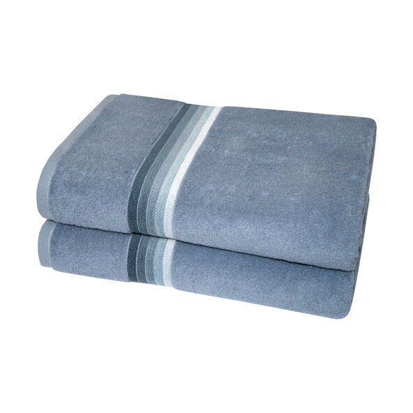 Badetuch, 2er Set, blau