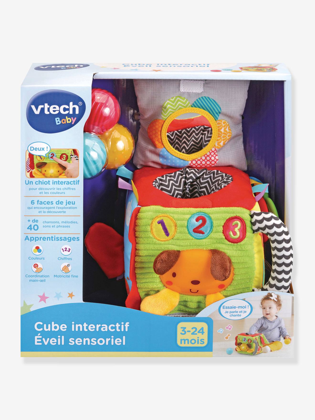 Cube interactif éveil sensoriel VTECH multicolore