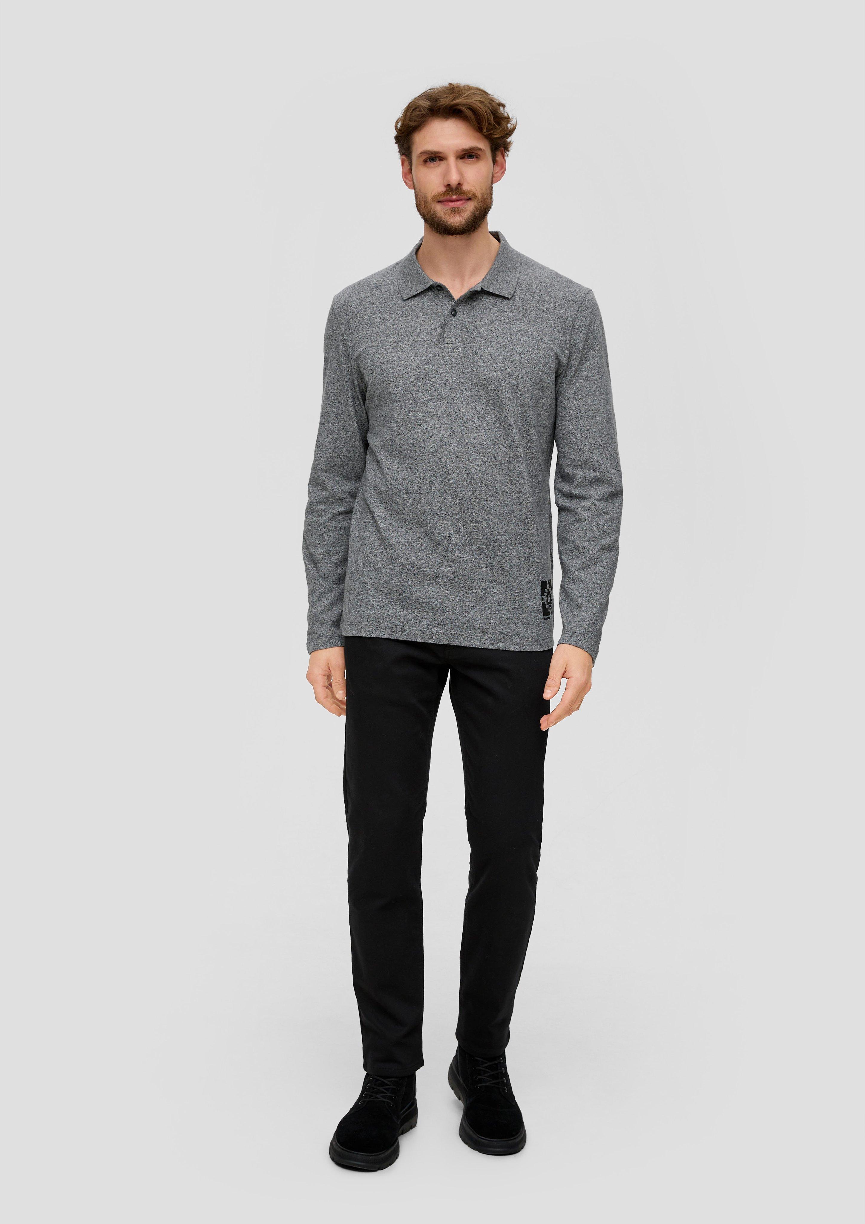 Polo-Shirt mit gummiertem Print-Detail  2138674-9823