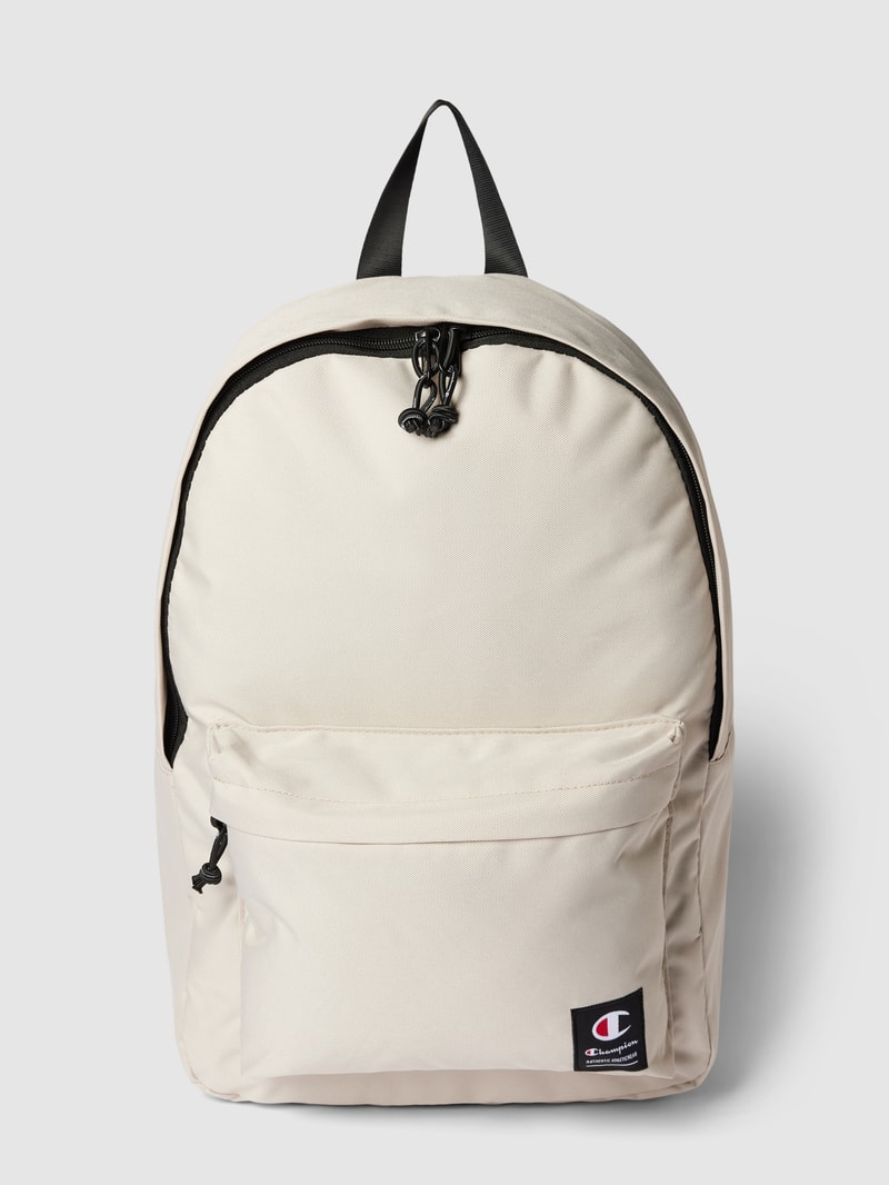 Rucksack mit Label-Details in sand