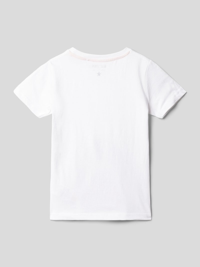 T-Shirt mit Motiv-Print in weiß