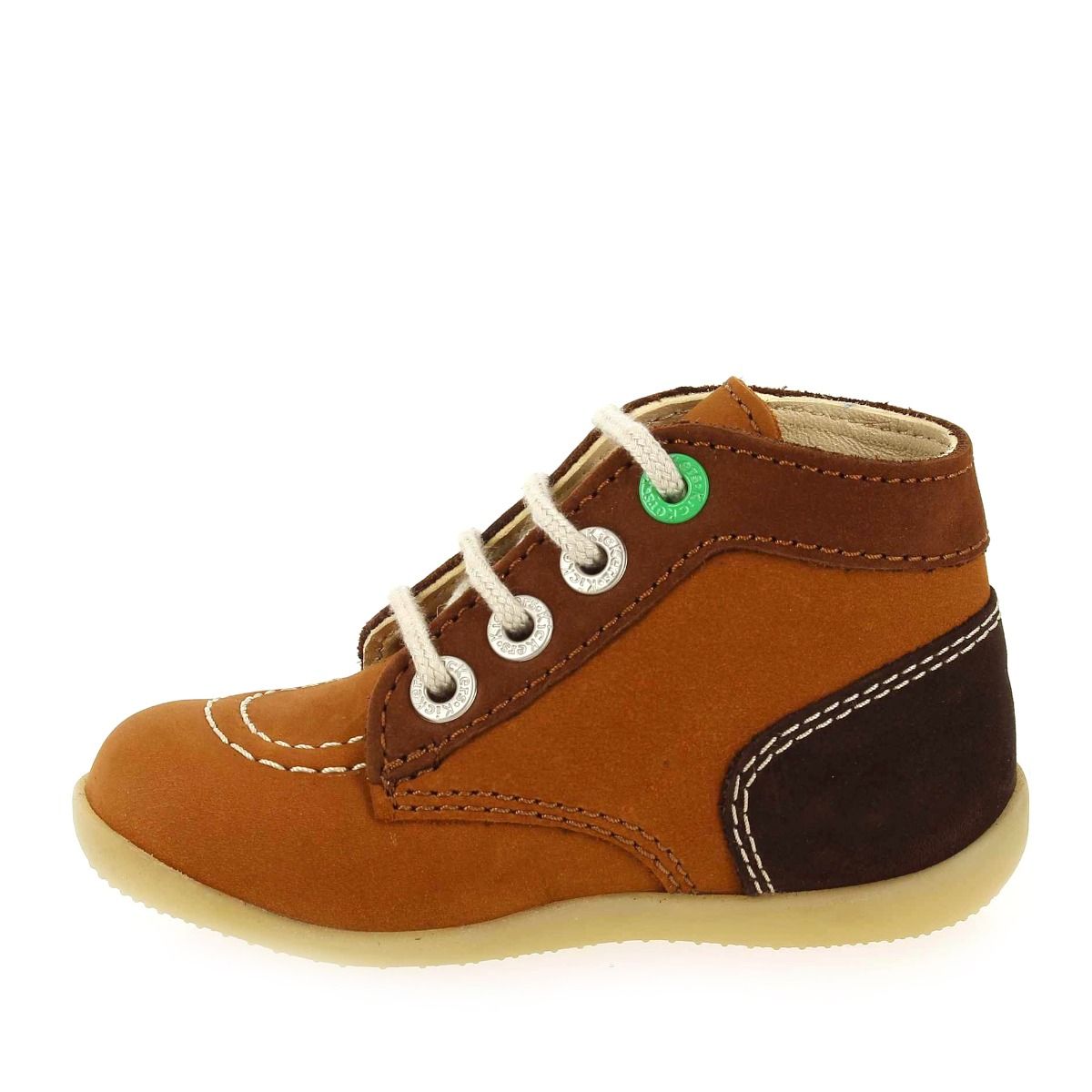 Kickers  BONBON 2 TRICOLORE H21 - Camel marron